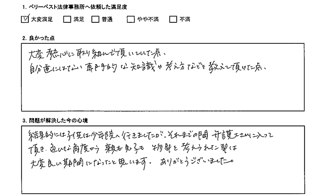 熱心に取り組んで頂きありがとうございました